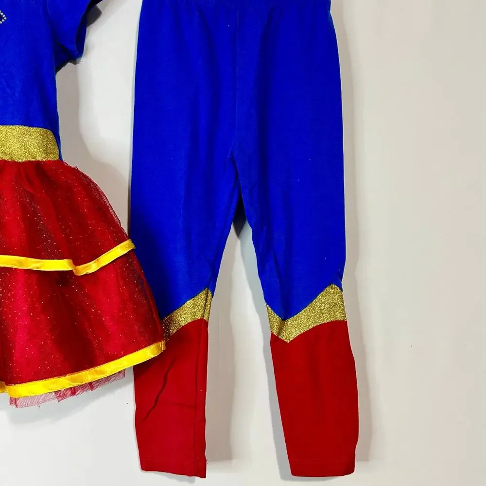 DC Comics Justice League Girls Supergirl Costume 4-Piece Outfit Set 3T FLAW